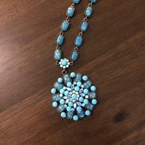 Vintage blue stone necklace